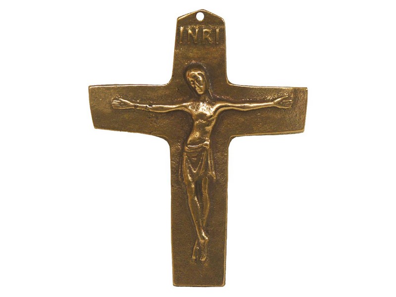 Bronzekreuz Christus am Kreuz, \'vergriffen\'