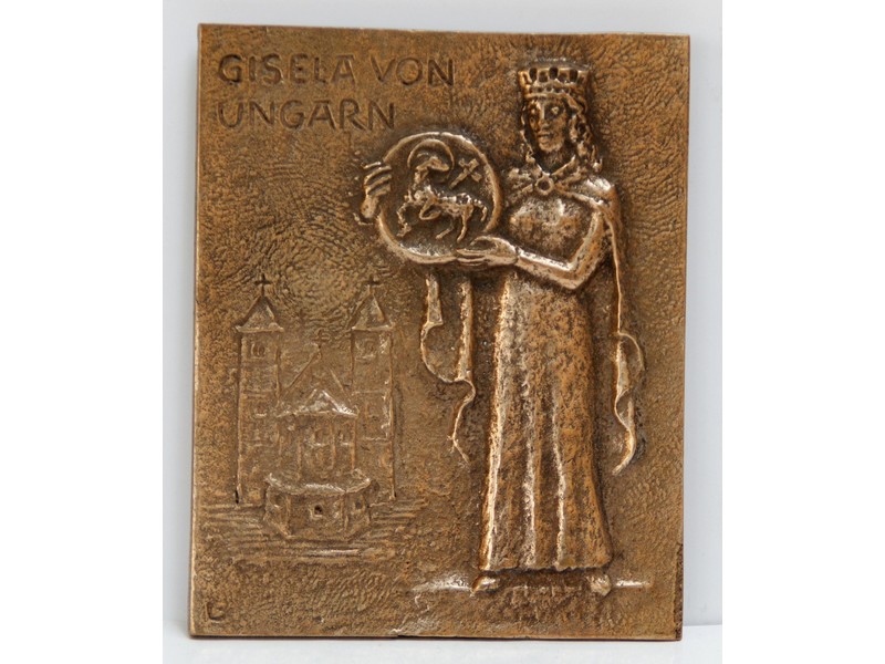 Bronze-Relief Gisela 12x10 cm