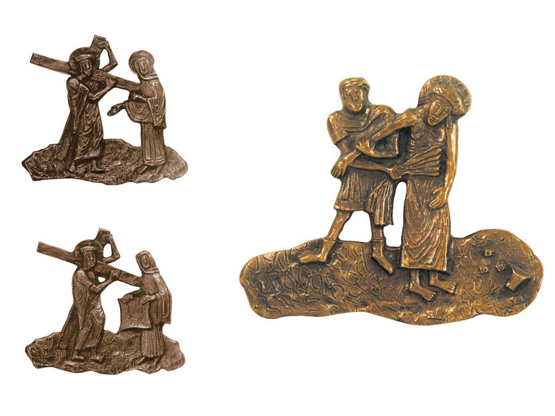 Kreuzwegstation Bronze 19 x 15,5 cm Kreuzwegstation Bronze 19 x 15,5 cm