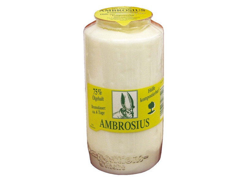 Ambrosius Öllichtkerze- Ewiglicht 735 weiß
