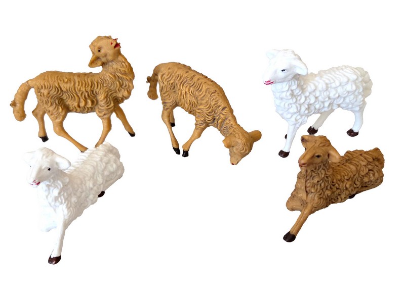 Schaf 7x6 cm sortiert für 17 cm Figuren