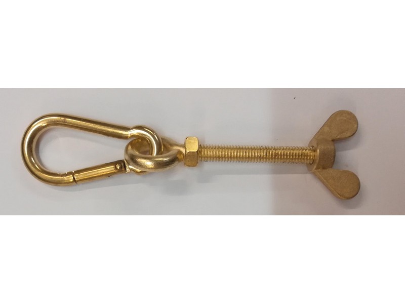 Karabiner Länge 4 cm mit Ringschraube 7 cm, Gesamt 11 cm M6 Karabiner Länge 4 cm mit Ringschraube 7 cm, Gesamt 11 cm M6