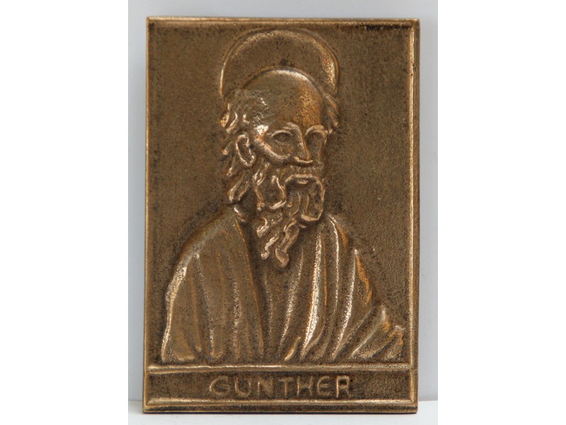 Bronze-Relief Günther 8,5 x 6 cm