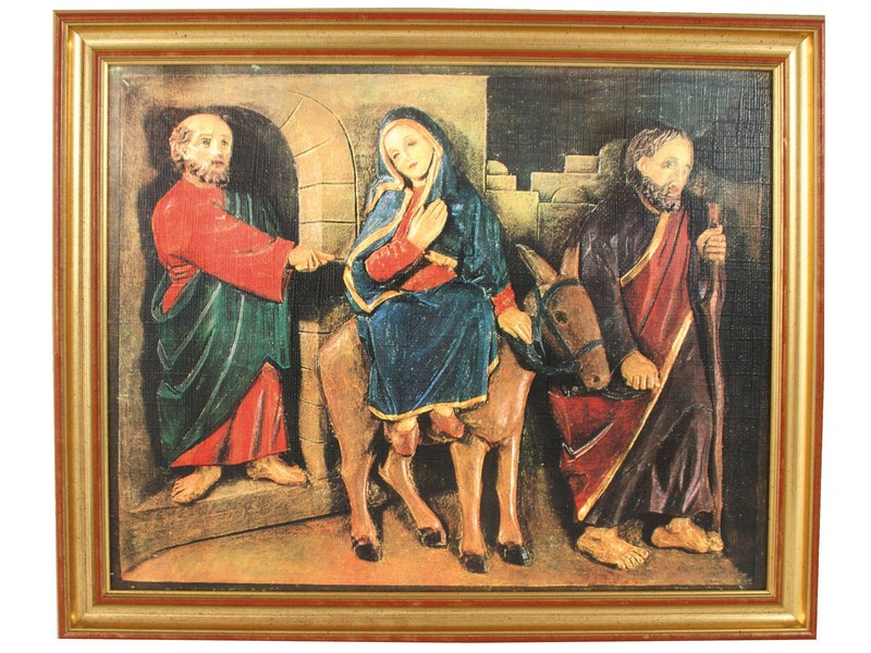 Bildblatt Herbergsuche 29,5 x 36 cm Bildblatt Herbergsuche 29,5 x 36 cm