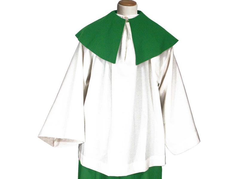 Ministranten-Chorhemd, gezogen, hochgeschl. 95cm, Polyester