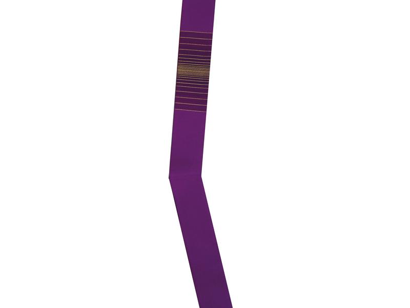 Diakonstola violett, mit Goldlurexfäden Diakonstola violett, mit Goldlurexfäden