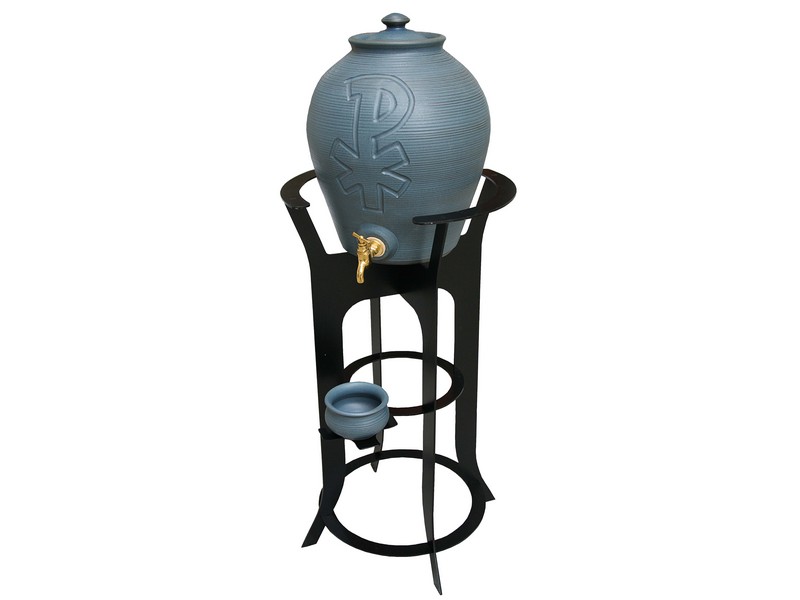 Weihwasserbehälter - Keramik blau 21 Liter