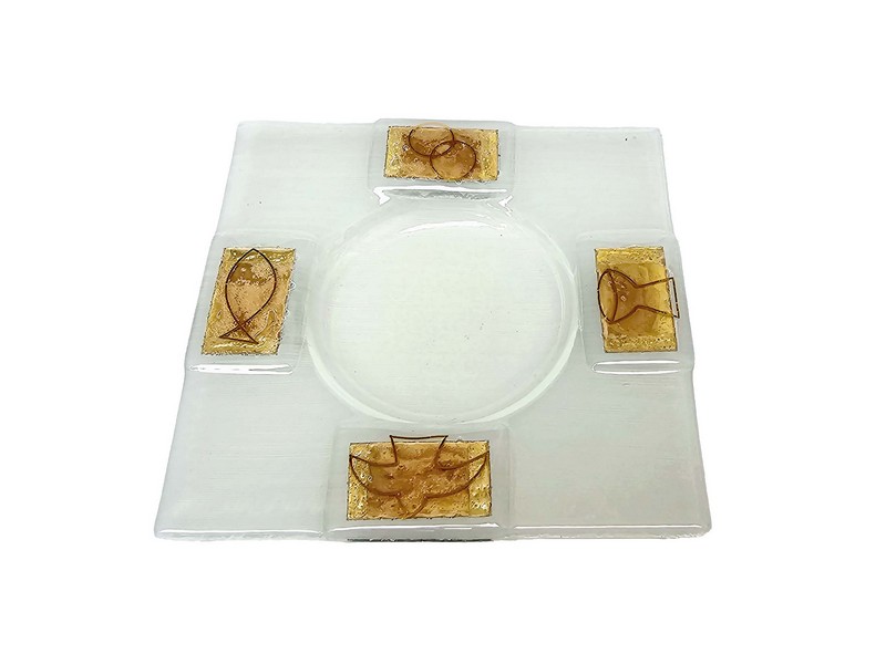 Kerzenteller Glas 14x14 cm Kerzenteller Glas 14x14 cm