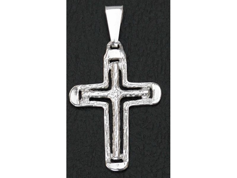 Kreuz Anhänger echt Silber, 4 cm Kreuz Anhänger echt Silber, 4 cm