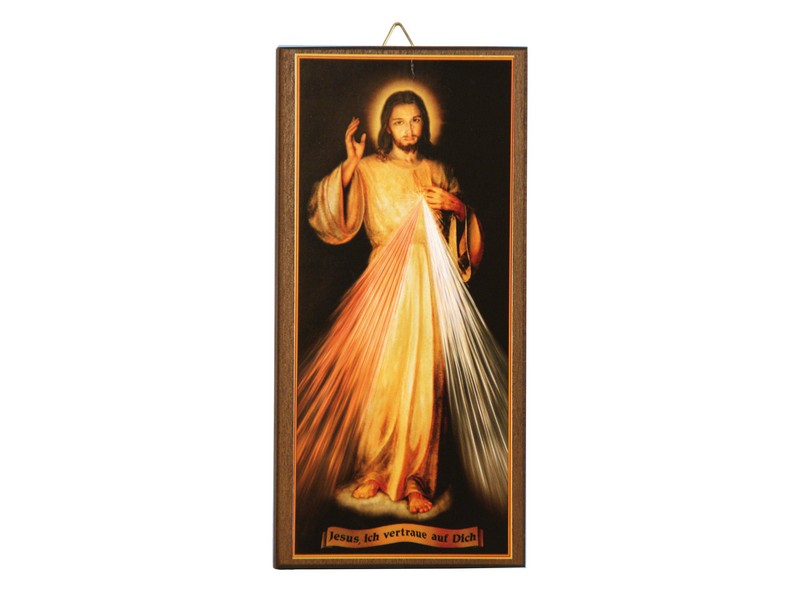 Bildtafel 'Jesus ich vertraue...' 7,5x15,5 cm Bildtafel 'Jesus ich vertraue...' 7,5x15,5 cm
