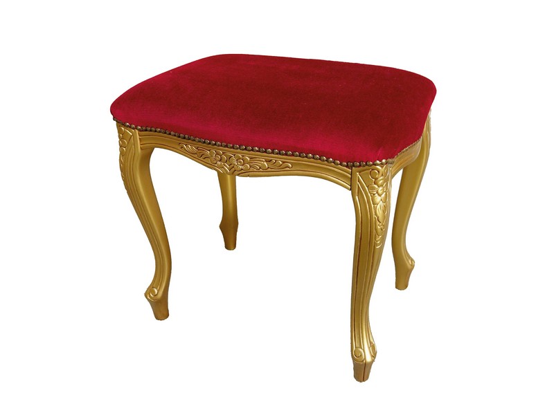 Sedilie 114 Barock goldfärbig Samtbezug 53x39 Sedilie 114 Barock goldfärbig Samtbezug 53x39