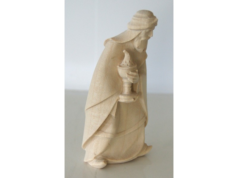 König weiss stehend geschnitzt 12 cm natur (Leonardo) König weiss stehend geschnitzt 12 cm natur (Leonardo)