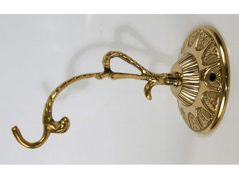 Wandhalter für Ikonenampel Messing poliert, ø 7cm/B: 14cm Wandhalter für Ikonenampel Messing poliert, ø 7cm/B: 14cm