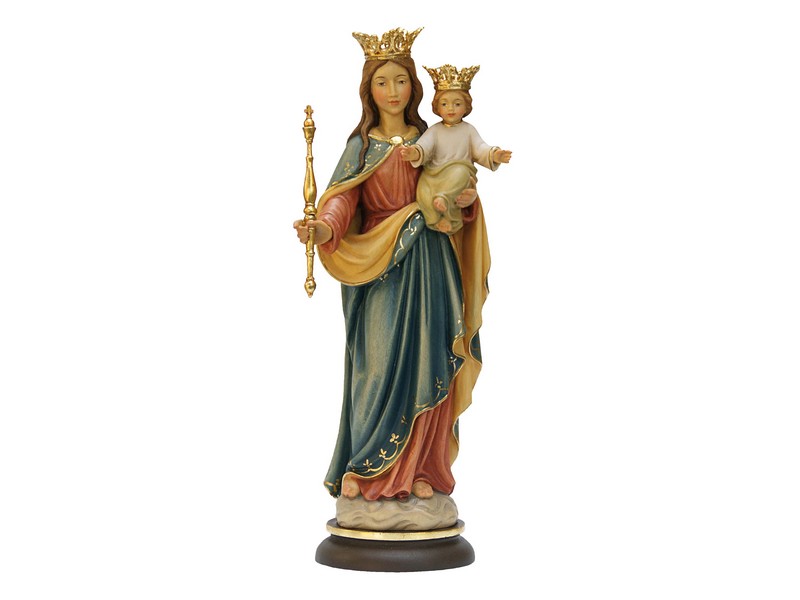 Madonna 'Maria Hilfe d. Christen' 24 cm lasiert Madonna 'Maria Hilfe d. Christen' 24 cm lasiert