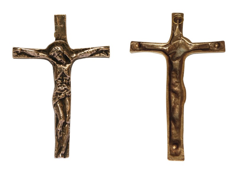 Bronzekreuz mit Korpus, 16,5 cm - Sonderangebot *v*