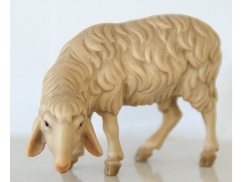 Schaf grasend für 12 cm Figuren lasiert Schaf grasend für 12 cm Figuren lasiert