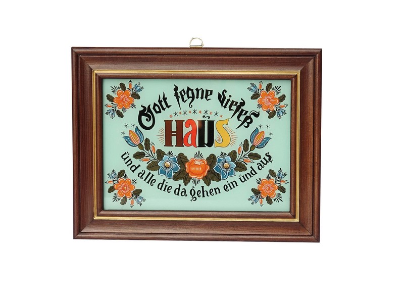 Hintergl. 'Gott segne dieses..' Gr.:3 blau 13,5x17,5 cm Hintergl. 'Gott segne dieses..' Gr.:3 blau 13,5x17,5 cm