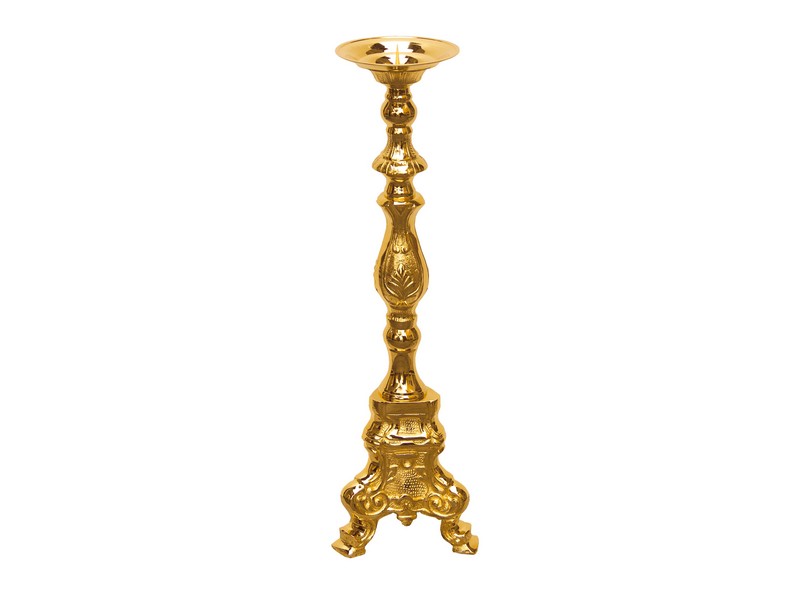 Leuchter 30 cm Messing Bronze-vergoldet