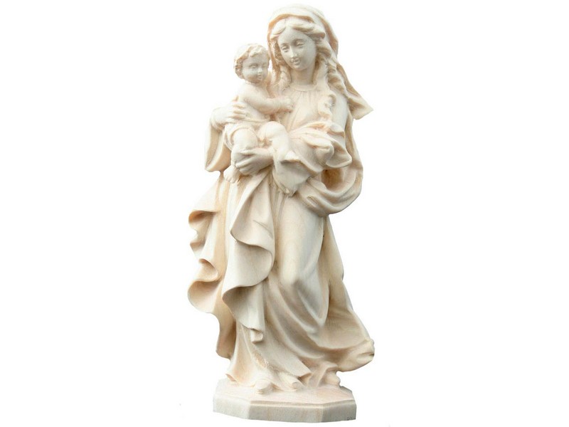Mutter der Ehrfurcht geschnitzt 30 cm natur