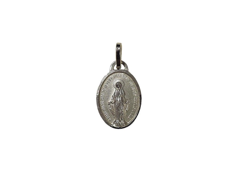 Marienmedaillon 1,5 cm Silber, Madonna Miracolosa Marienmedaillon 1,5 cm Silber, Madonna Miracolosa