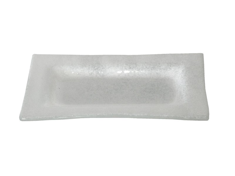 Glasschale rechteckig 14x8 cm weissopal Glasschale rechteckig 14x8 cm weissopal