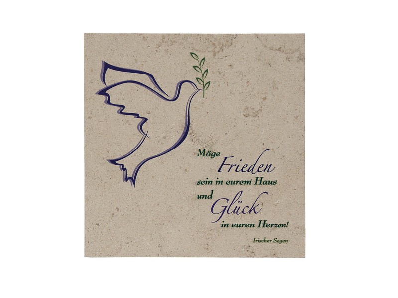 Juratafel 'Möge Frieden ...' 14,5x14,5 cm Juratafel 'Möge Frieden ...' 14,5x14,5 cm