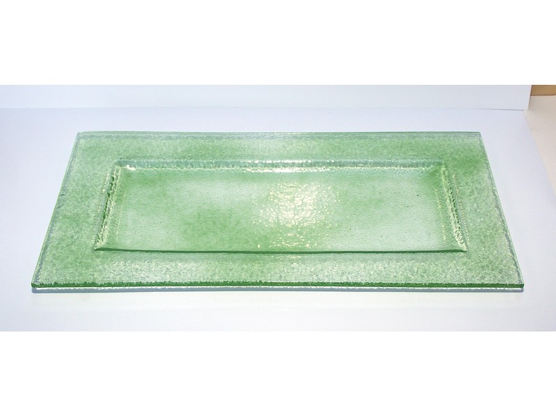 Glasteller rechteckig 29x15 cm, antikrosa, innen 22x8 cm Glasteller rechteckig 29x15 cm, antikrosa, innen 22x8 cm