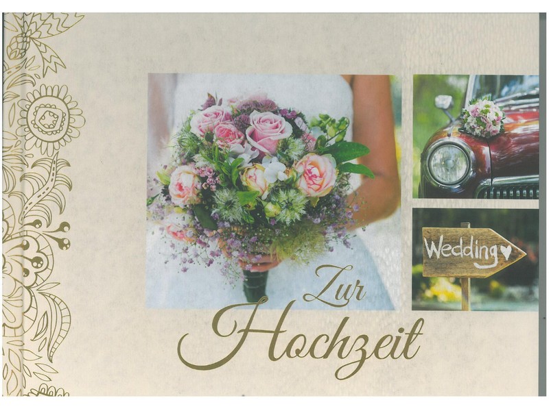 'Zur Hochzeit' gebunden 23x25cm