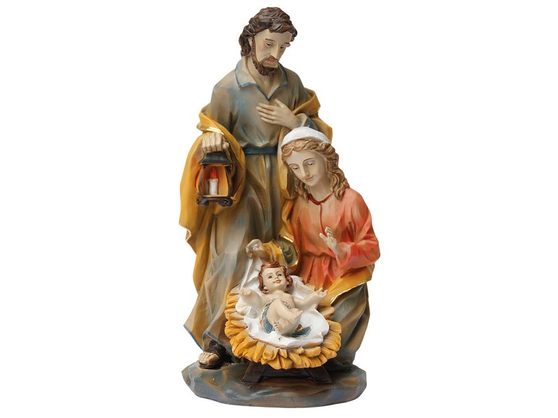 Krippenblock barock bemalt Kunstguss 30 cm Krippenblock barock bemalt Kunstguss 30 cm