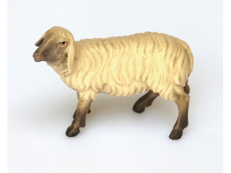 Schaf schauend links für 10 cm Figuren mit schwarzem Kopf Schaf schauend links für 10 cm Figuren mit schwarzem Kopf