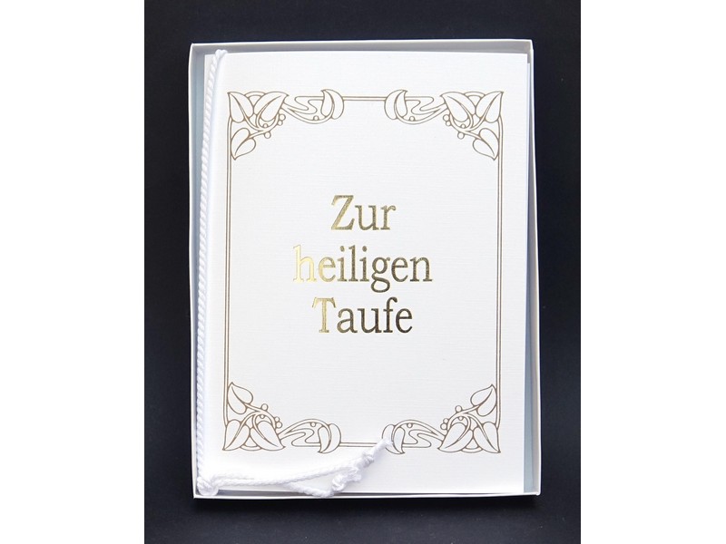 Taufbrief Papierbillet Jugendstil Taufbrief Papierbillet Jugendstil