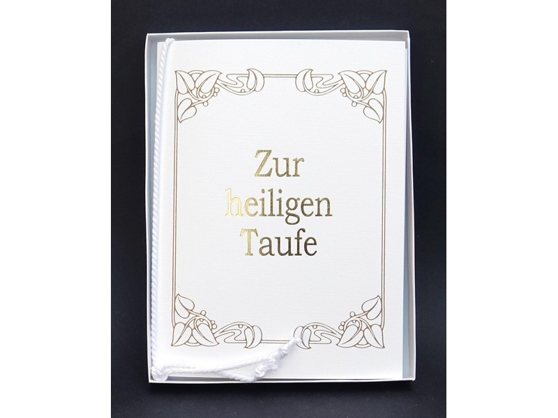 Taufbrief Papierbillet Jugendstil