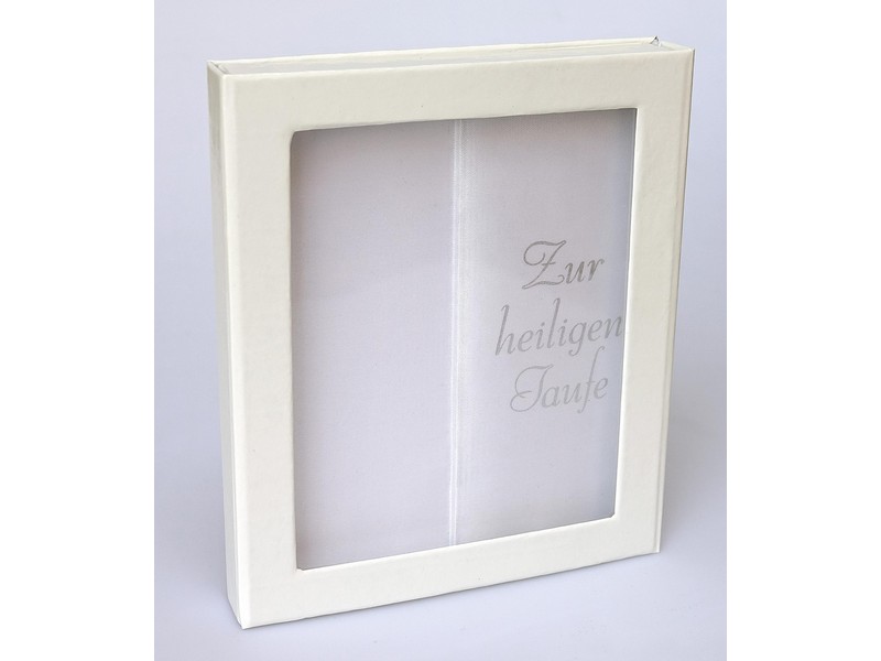Taufbrief leer ohne Wachsbild, Schrift silber Taufbrief leer ohne Wachsbild, Schrift silber