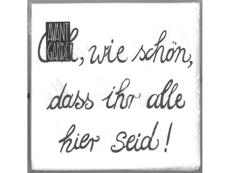 Servietten 33 x 33 cm 'Oh, wie schön...' Servietten 33 x 33 cm 'Oh, wie schön...'