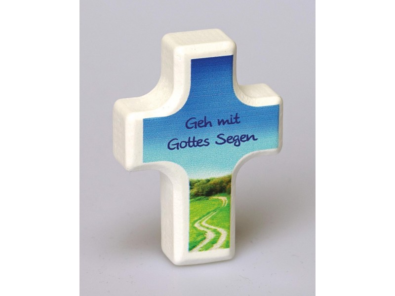 Handschmeichlerkreuz \'Geh mit Gottes Segen\'