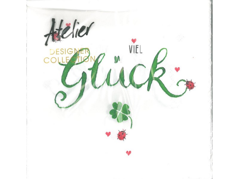 Servietten 33 x 33 cm 'Glück' 20 Stk./Pkg. Servietten 33 x 33 cm 'Glück' 20 Stk./Pkg.
