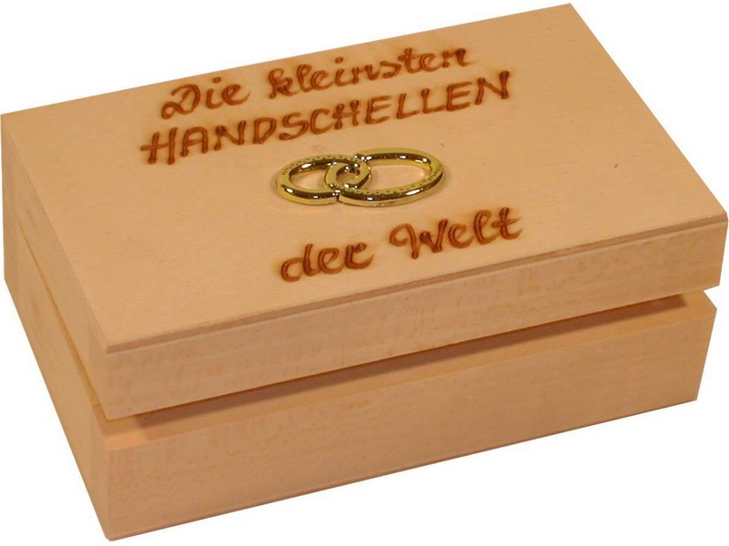 Ehering-Kassette 10 x 6 cm Ausführung Ahorn