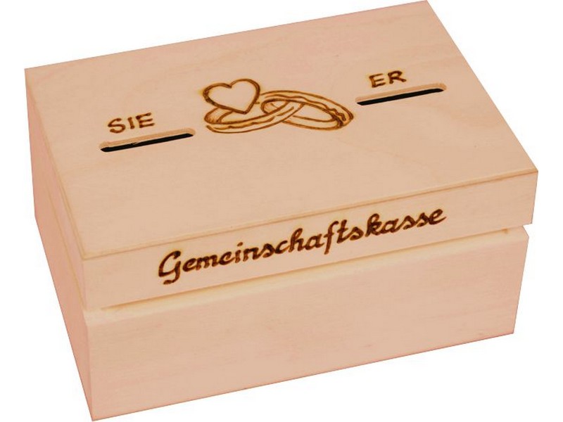 Gemeinschaftskasse, Kassette 17 x 10 cm, Ahorn Gemeinschaftskasse, Kassette 17 x 10 cm, Ahorn