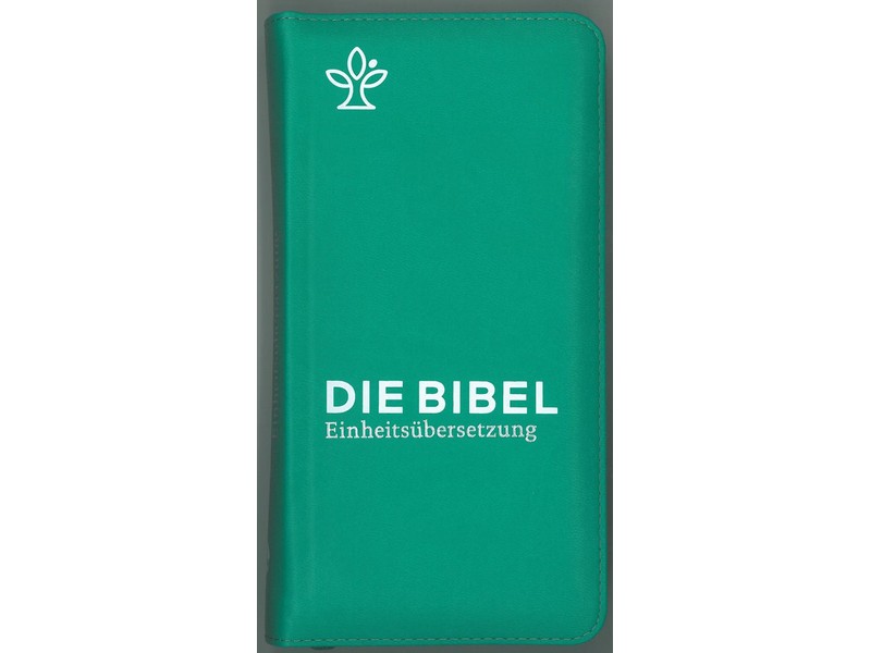 Die Bibel, Einheitsübers., grün, Tasche und Reißverschluss