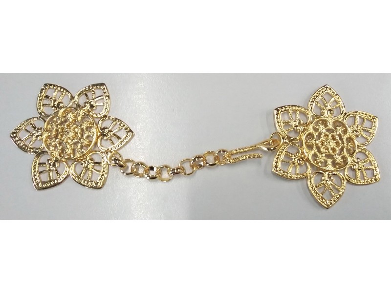 Schließe, Messing goldfärbig, ø 5 cm Schließe, Messing goldfärbig, ø 5 cm