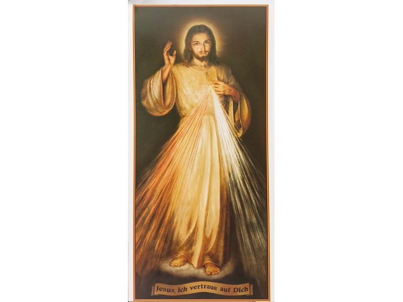 Bildblatt Jesus Barmherzig 22x48 cm