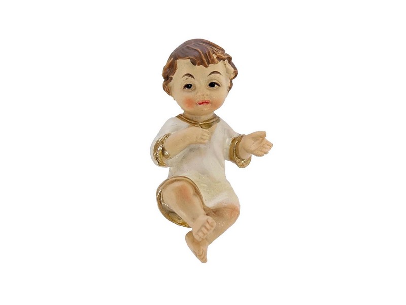 Jesukind mit Hemd lose, Kunstguss bemalt 3 cm Jesukind mit Hemd lose, Kunstguss bemalt 3 cm