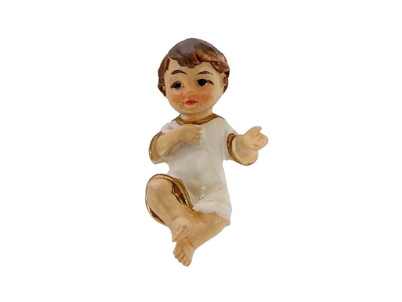 Jesukind mit Hemd lose, Kunstguss bemalt 3,5 cm Jesukind mit Hemd lose, Kunstguss bemalt 3,5 cm