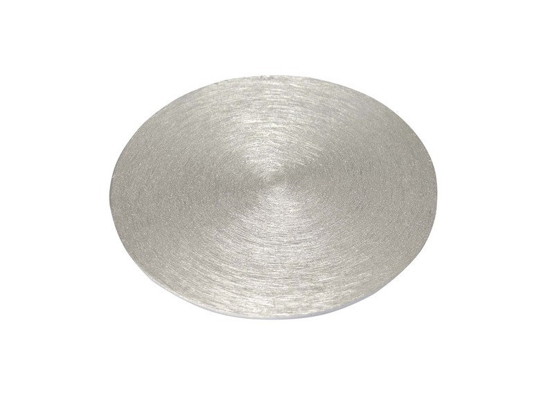 Kerzenteller Aluminium, 10 cm rund, silber