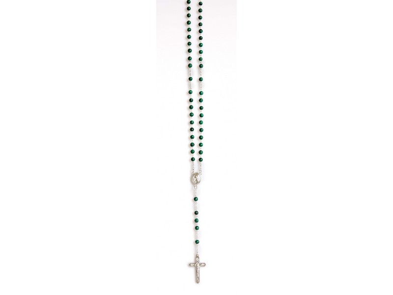 Rosenkranz Malachit L: 51 cm